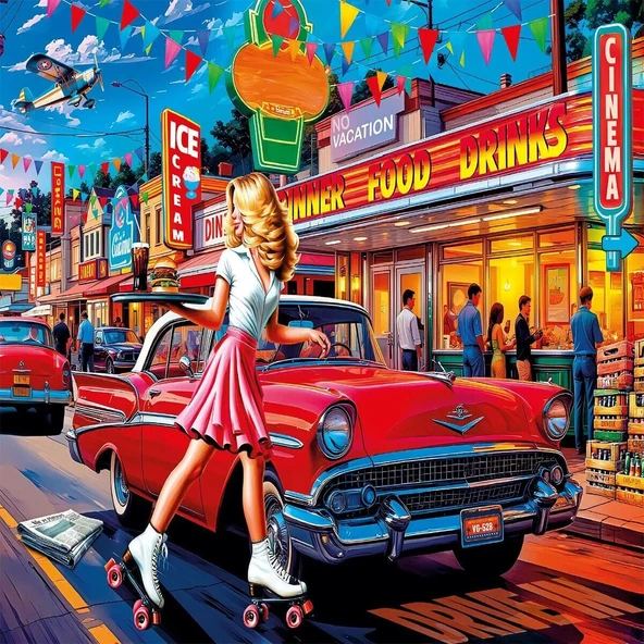 20838 PUZZLE 1000 A Sparkling American Dream - Resim 5