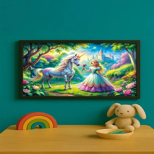 31755 PRINCES UNICORN 50 PARÇA PUZZLE - Resim 6