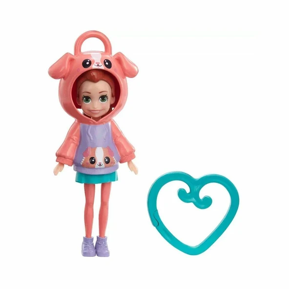 HKV98 Polly Pocket Kapüşonlu Bebekler - Resim 2