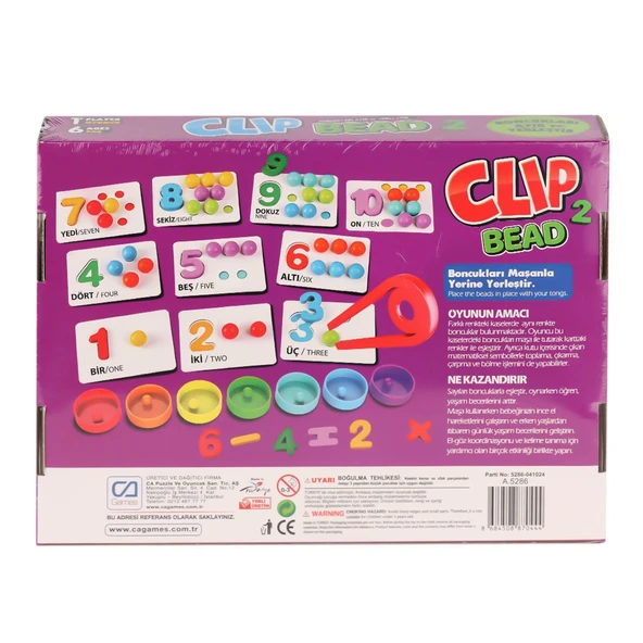 CAPLS-5286 Clip Bead Kutu Oyunu -CA Games - Resim 2
