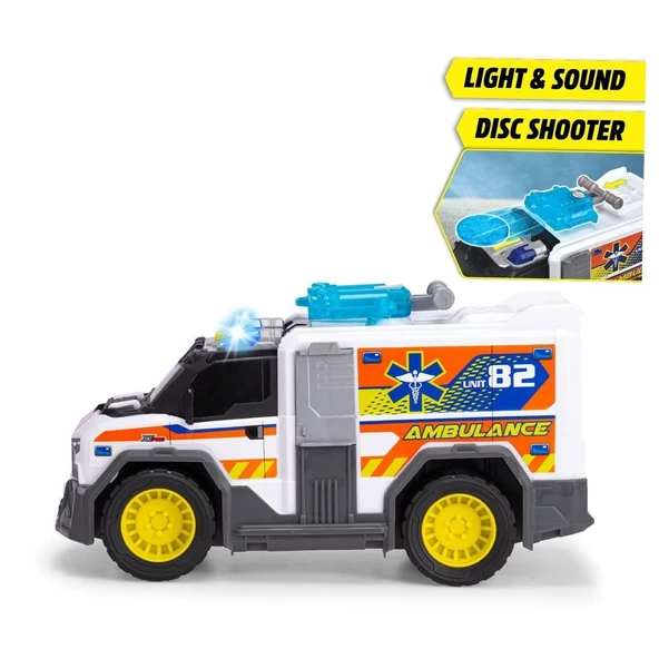 203306024 Sesli ve Işıklı Ambulans -Dickie - Resim 3