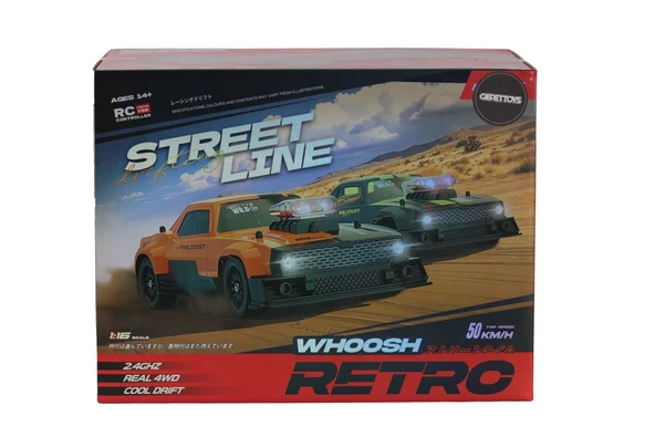 DC163A ELEKTRİKLİ 4X4 RETRO 2İN1 YEDEK DİRFT TERERLİ 50 KM HIZ YAPAN PROF ARAÇ ürün görseli 1