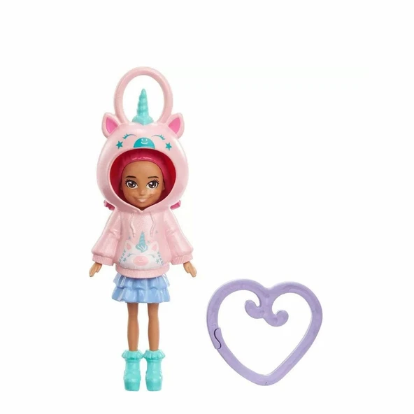 HKV98 Polly Pocket Kapüşonlu Bebekler - Resim 5