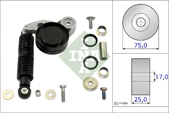 Vw V Kayıs Gergi Kütügü - Komple - İna 533 0118 10 ürün görseli 1