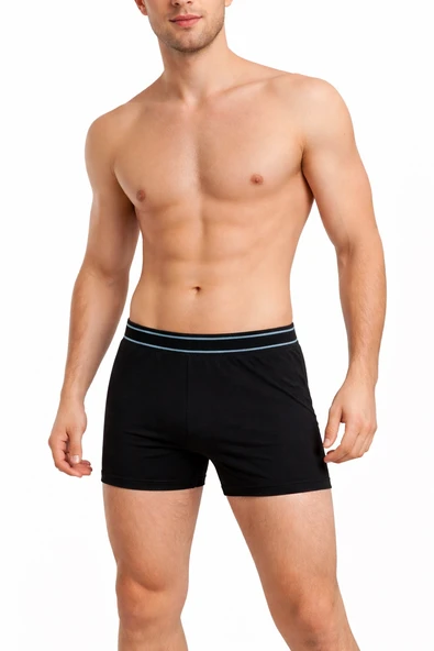 Siyah Erkek Boxer, Aşırı Terleme Önleyici, Çift Katmanlı, Islaklık Sızdırmaz, Nefes Alabilen İç Giyim ürün görseli 1