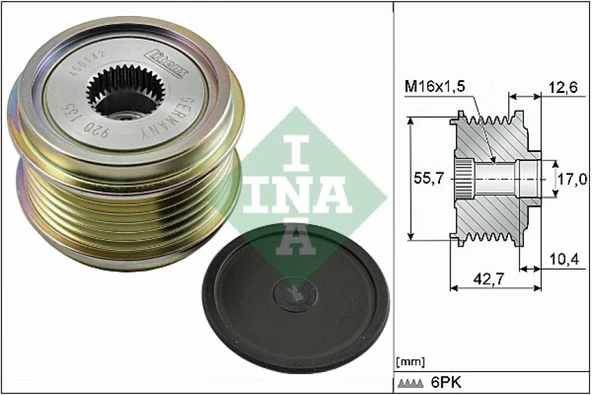 Vw Alternatör Kasnagı - Alternatör Kasnagı - İna 535 0276 10 ürün görseli 1