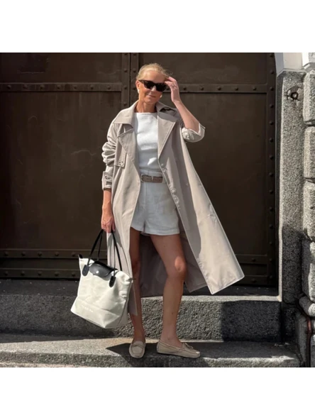 BONHEUR N 7 Kanvas Çanta- Stone Gray - Resim 4
