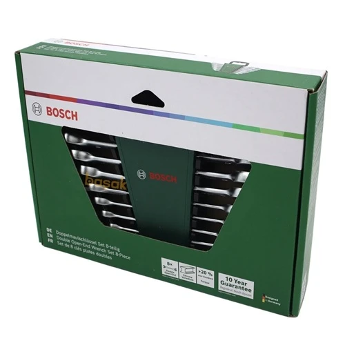 Bosch Açık Çift İki Ağız Anahtar Takımı Seti 8 Parça ürün görseli 1