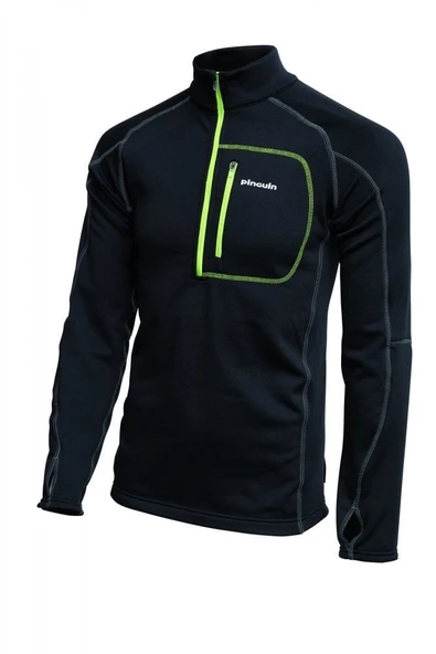 PINGUIN POWER MEN HALF ZIP SIYAH - Resim 4