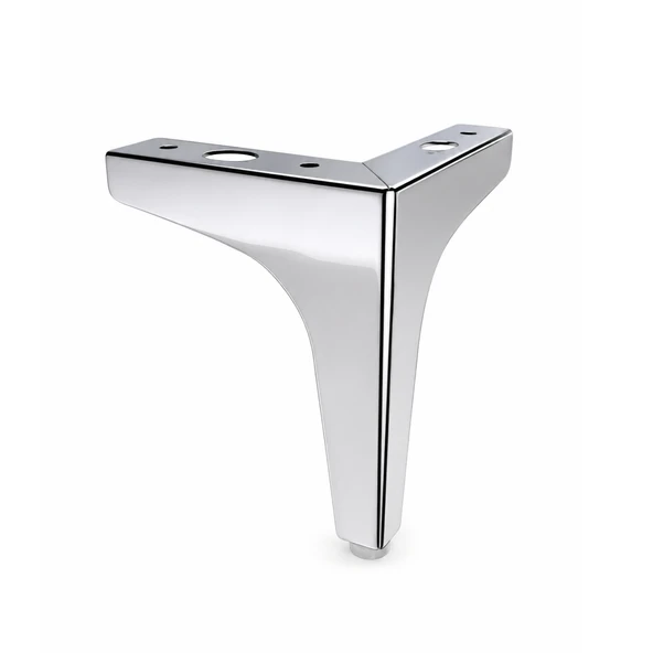 ERK Eren 13 cm Krom Gümüş Metal Mobilya Köşe Ayağı Dayanıklı Modern Tasarım Koltuk Sehpa Mobilya ürün görseli 1