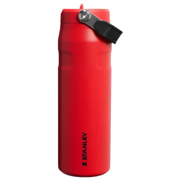 Stanley The IceFlow Bottle Flip Straw Pipetli Termos 2.0 0.7 L - (24 OZ) Chili Black ürün görseli 1