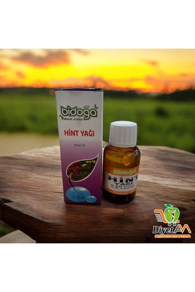 bidoğa BİDOĞA DOĞAL HİNT YAĞI (İNDİA OİL) 50 ML CAM ŞİŞE %100 SOĞUK SIKIM ürün görseli 1