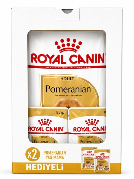 Royal Canın 1,5 Kg Pomeranıan Kuru Mama x2 Promeranıan Yaş Mama Hediyeli ürün görseli 1