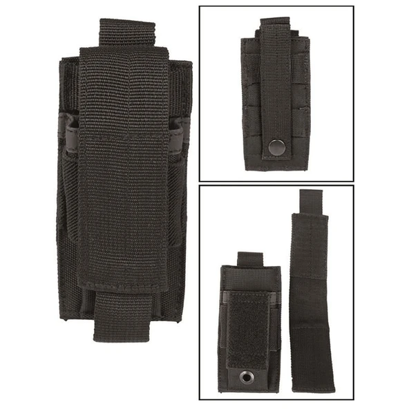 STURM SINGLE POUCH TEKLI SIYAH SARJOR KILIFI ürün görseli 1