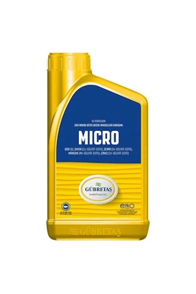 GÜBRETAŞ Micro (bor, Bakır, Demir,mangan, Çinko) (1 Lt) ürün görseli 1
