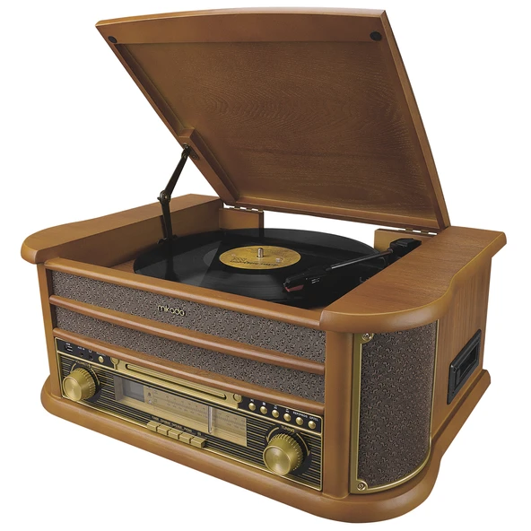 Nostalgia Mn-P325 Dönence Pikap Ahşap 2X5W Stereo Spk Mp3 Çalar Usb-Radyo-Cd-Kaset -Bt Müzik ürün görseli 1