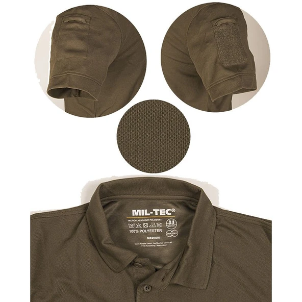 STURM QUICK DRY POLO COYOTE T-SHIRT - Resim 5