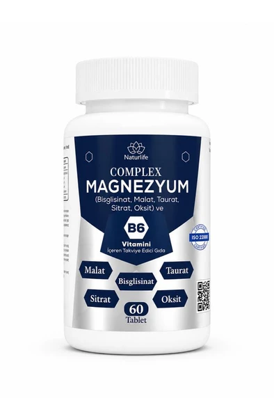 Naturlife Magnezyum Complex B6 Vitamin 60 Tablet ürün görseli 1