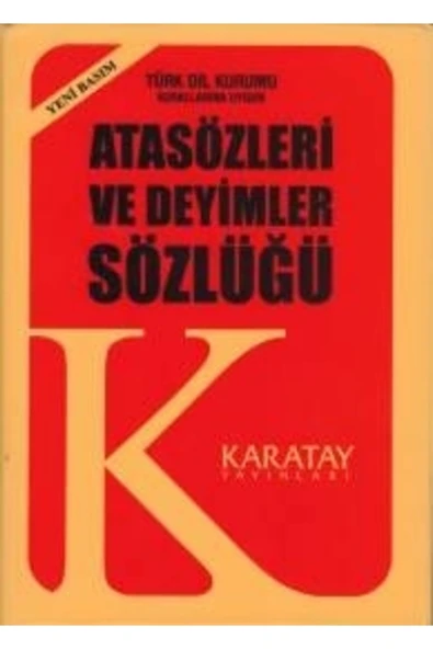 Karatay Yayınları Atasözleri Ve Deyimler Sözlüğü (PLASTİK KAPAK) ürün görseli 1