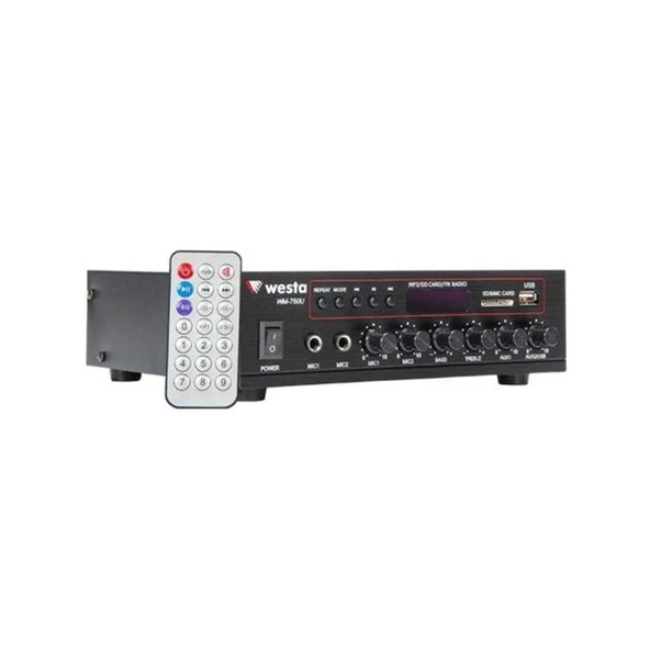 WESTA WM-750U 80W Mikser Amfi ürün görseli 1