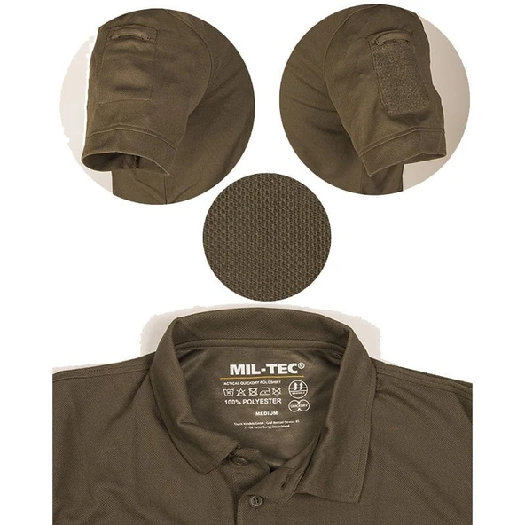 STURM QUICK DRY POLO COYOTE T-SHIRT - Resim 6