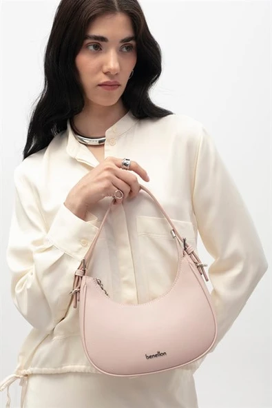 1820-2Y6 BENETTON ÇANTA-PEMBE ürün görseli 1