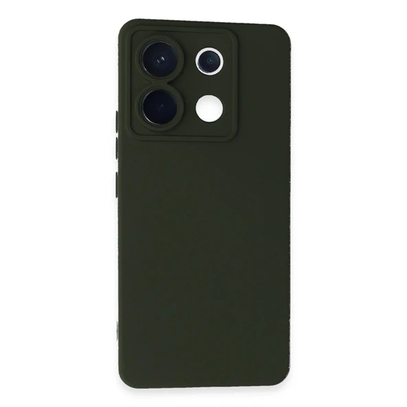 Xiaomi Redmi Note 13 Pro 5g Kılıf Nano İçi Kadife Silikon - Koyu Yeşil ürün görseli 1
