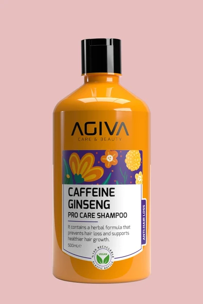 Caffeine&Ginseng Dökülme Karşıtı ve Güçlendirici Saç Bakım Şampuanı-500ML-Vegan ürün görseli 1