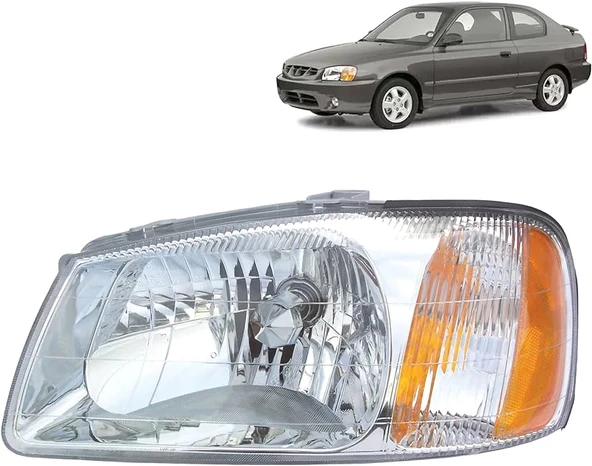 Hyundai Accent Milenyum 2000-2002 Far Sol (Oem No: 92101-25050) ürün görseli 1