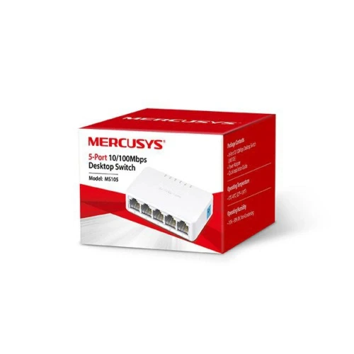 MERCUSYS 5 Port MS105 10/100 Mini Switch ürün görseli 1