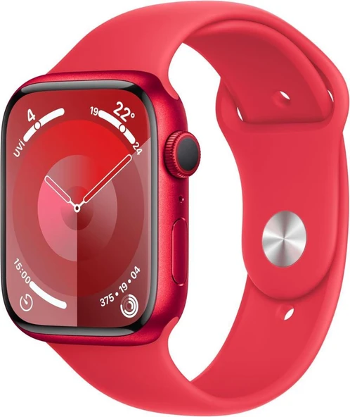 Apple Watch Series 9 GPS + Cellular 45mm Kırmızı Alüminyum Kasa ve Kırmızı Spor Kordon Akıllı Saat Teşhir (Açıklamayı Okuyunuz) ürün görseli 1
