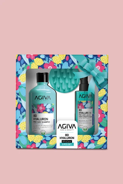8D Hyaluron 3'lü Şampuan 500 ml & Sıvı Saç Kremi 200 ml & Masaj Tarağı ürün görseli 1