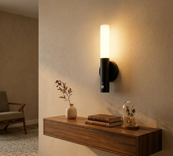 Cata Ct-5250 Kumru Şarjlı Led Duvar Aplik Günışığı - Siyah Renk ürün görseli 1