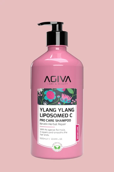 Ylang Ylang&Lipozomed C Yıpranmış ve Zayıf Saçlar İçin Onarıcı Şampuan 1000ML-Vegan ürün görseli 1
