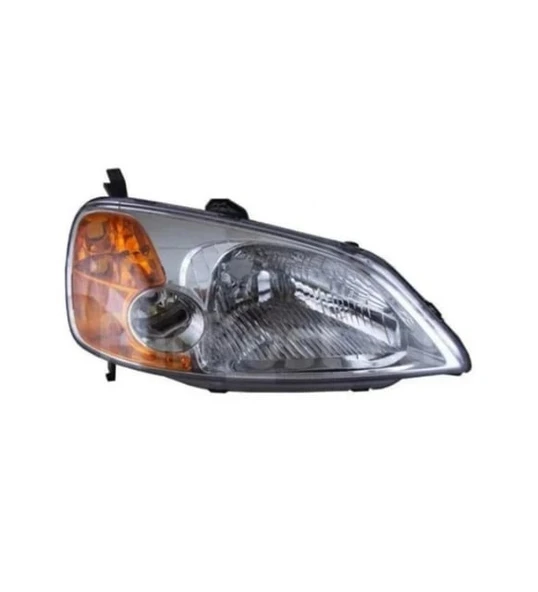 Honda Civic 2001-2003 Far Sağ Sarı : Elektrikli (Es) (Oem No: 33101-S5A - X3) ürün görseli 1