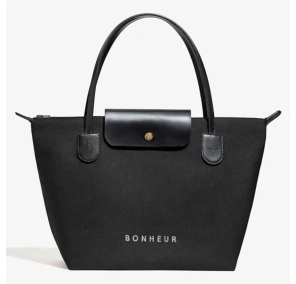 BONHEUR N 7 Kanvas Çanta- Iconıc Black - Resim 3