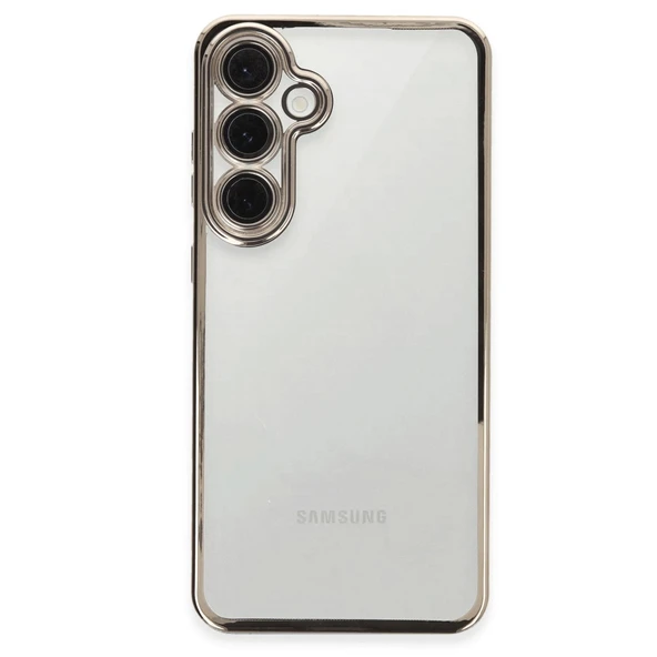 Samsung Galaxy S24 Fe Kılıf Razer Lensli Silikon - Titanyum Gri ürün görseli 1
