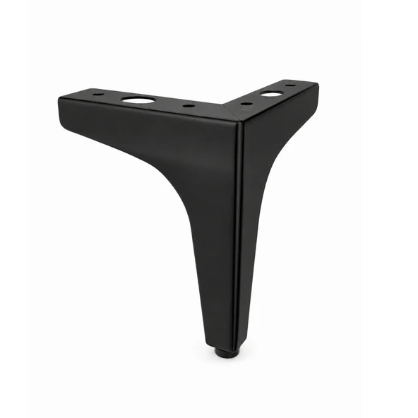 ERK Eren 13 cm Mat Siyah Metal Mobilya Köşe Ayağı Dayanıklı Modern Tasarım Koltuk Sehpa Mobilya ürün görseli 1