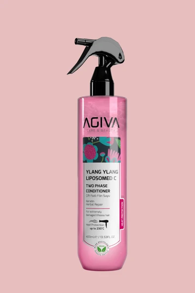 Ylang Ylang Liposom C Çift Fazlı Isıya Karşı Korumalı Fön Suyu 400 ml - Vegan Saç Bakım Spreyi ürün görseli 1