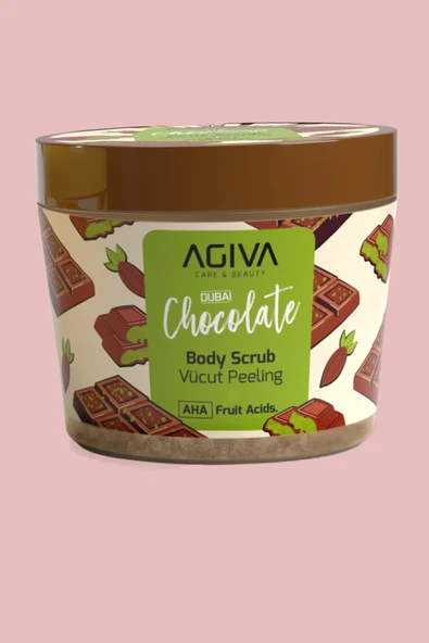 Dubai Çikolatası Arındırıcı Nemlendirici Vücut Peeling – Pürüzsüzleştirici AHA Meyve Asitli 300 ml ürün görseli 1