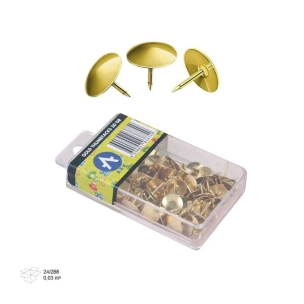 Ark Gold Raptiye Altın Sarısı Raptiye 30 gr Şeffaf Kutulu 2 Adet ürün görseli 1