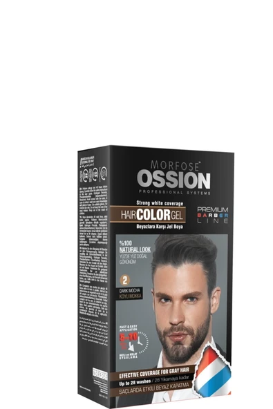 OSSİON ERKEK SAÇ BOYASI JEL SET NO.2 ürün görseli 1