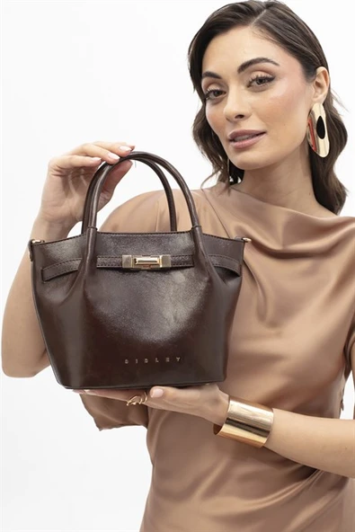 426-2Y6 SISLEY ÇANTA-KAHVE ürün görseli 1
