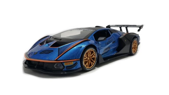 Hobiez World 1:24 Lisanslı Metal Lamborghini Essenza SCV12 Kapısı Kaputu ve Bagajı Açılan Model Araba ürün görseli 1