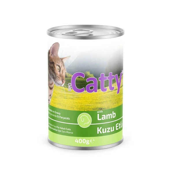 Catty Soslu Kuzu Etli Kedi Konservesi 400 Gr ürün görseli 1