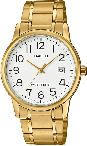 CASIO MTP-V002G-7B2UDF ALTIN KAPLAMA RAKAMLI ERKEK KOL SAATİ ürün görseli 1