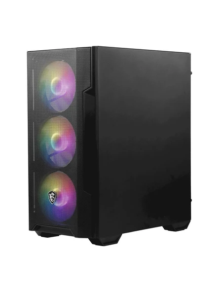 MSI MAG Forge M100R ARGB Fanlı Siyah Micro ATX Oyuncu Kasası ürün görseli 1