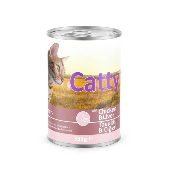 Catty Pate Tavuklu Ciğerli Kedi Konservesi 395 Gr ürün görseli 1