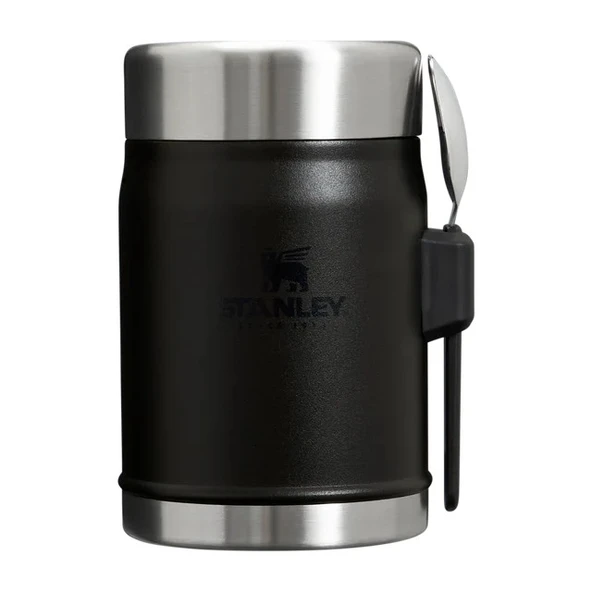 Stanley Klasik Paslanmaz Çelik Yemek Termosu Kaşıklı 0,40 LT - Black 2.0 ürün görseli 1
