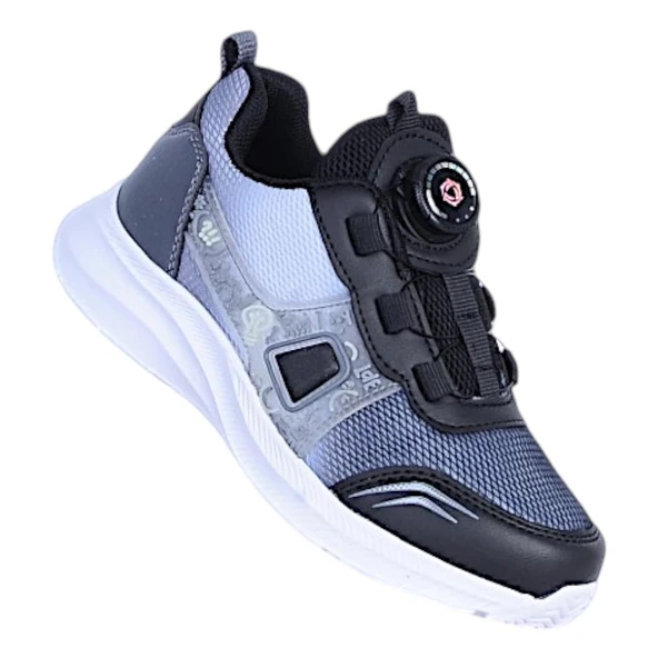 Yumix Siyah Akıllı Bağcıklı Erkek Çocuk Spor Ayakkabı ürün görseli 1